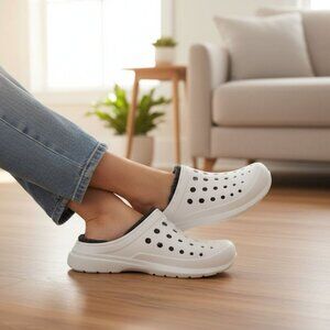 Joybees 7 Cozy Clog Slip-on Faux Fur Waterproof Shoes Washable House Winter